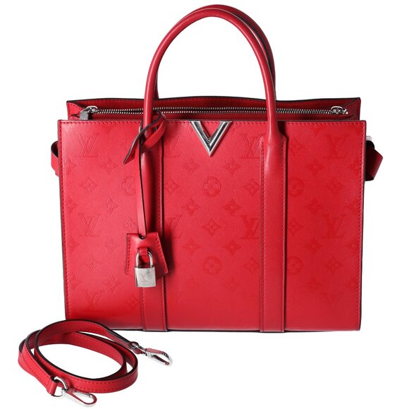 Louis Vuitton Monogram MM Very Line Tote Bag M43542 Ruby Red - Picture 4 of 17